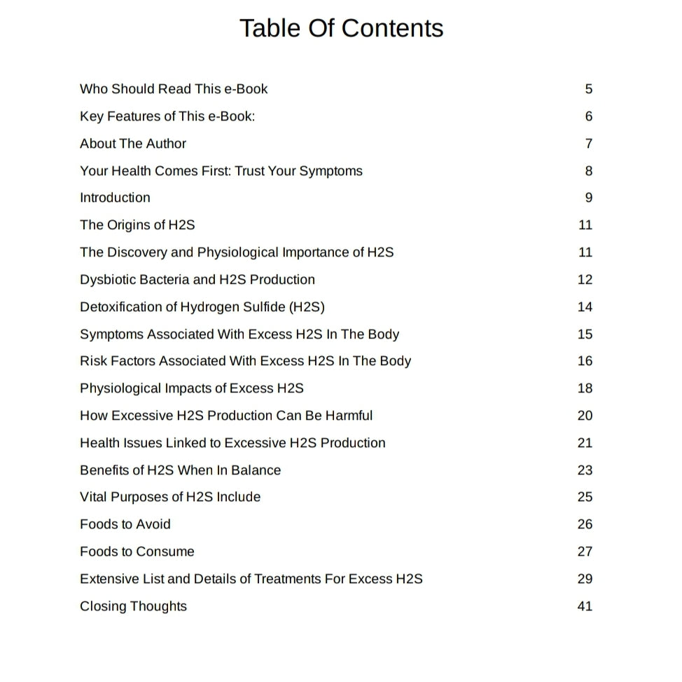 Unlocking the Secrets of Hydrogen Sulfide (H2S): A Comprehensive eBook