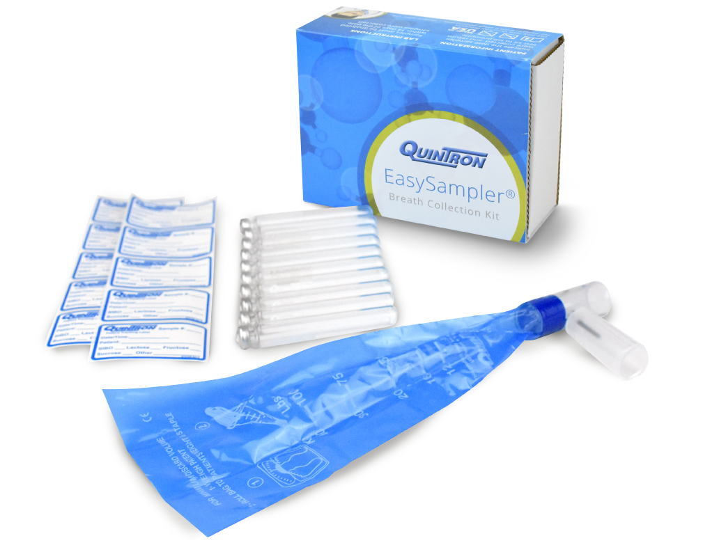 Quintron Easy Sampler Breath Collection kit, includes Results + Interpretation (Lactulose)