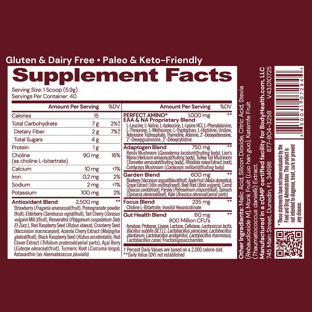 REDS with PERFECT AMINO™ – Superfood Drink Mix