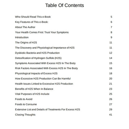 Unlocking the Secrets of Hydrogen Sulfide (H2S): A Comprehensive eBook